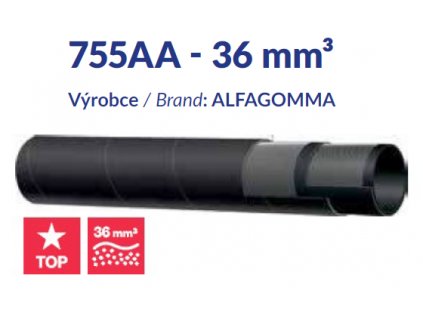 Hadice 25 / 39, 755AA, pro tryskání a dopravu abrazivních materiálů, ALFAGOMMA
