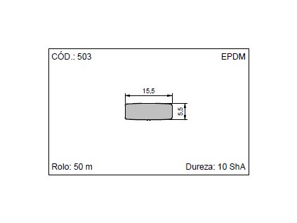 Pryžový profil obdélníkový mikroporézní do 18 cm (cena za 1 metr) (Typ Pryžový profil obdélníkový mikroporézní EPDM 6 x 3 cm (cena za 1 metr))