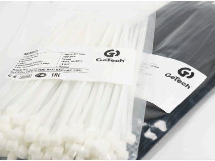 Cable tie 2.5 x 140 black (NN140/2), GeTech