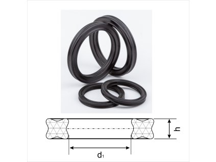 X-kroužek 240,67 x 6,99 NBR 70 , DIN3770 (QUAD RING)