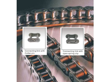 Offset link 08B-2 (08 B-2) Roller chain (offset link, halfconnection), DIN8187, YHK