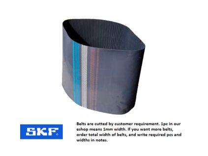 PHG 935-5M-.. Ozubený řemen - rukáv, 5M 935 , rozteč 5mm, počet zubů=187 , SKF HTD, 1ks=1mm šíře