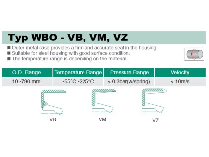 Simmering 16 x 22 x 3 WBO (VB NBR)
