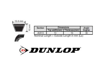 726160 avx13 dunlop