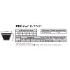 V-belt (B 83 1/2) B 17 x 2120 Li, 2160 Lw, PIX