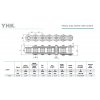 Válečkový řetěz 12 B-1H těžké provedení , YHK