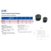 fortective end of the pipe through polyethylene black A3CTF, for diameter 30mm, GeTech A3CTF30