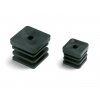 fortective end of the square pass-through polyethylene black A3PQF, 30mm x 30mm, díra 10mm, GeTech A3PQF3030/10