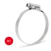 Hose clamp 140-160/9 W2 ASFA-L , MIKALOR 03016680 ,(stainless steel  tape and lock AISI 430, galvanized screw)