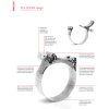 Hose clamp 140-150/28 W5 SUPRA , MIKALOR 03013884