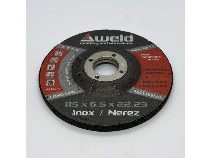 10 ks BRUSNÝ KOTOUČ AWELD GW 115X6,5X22,23 MM, NEREZ