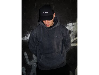 Mikina washed s výšivkou - LUDRA