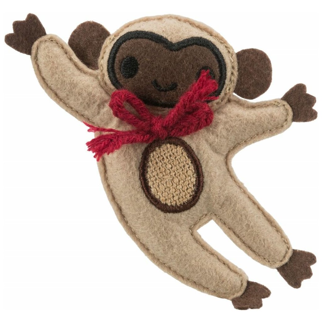 Monkey - opice, hračka pro kočky s katnipem , 12 cm, plsť