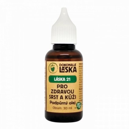 Láska 21 podpůrný olej pro zdravou kůži a srst (hodnota 100ml)