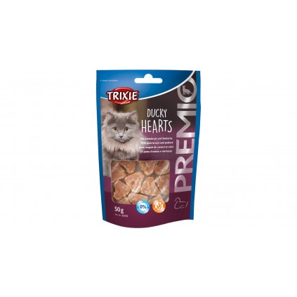 27087 premio hearts light srdicka z kachnich prsicek a lososa 50g