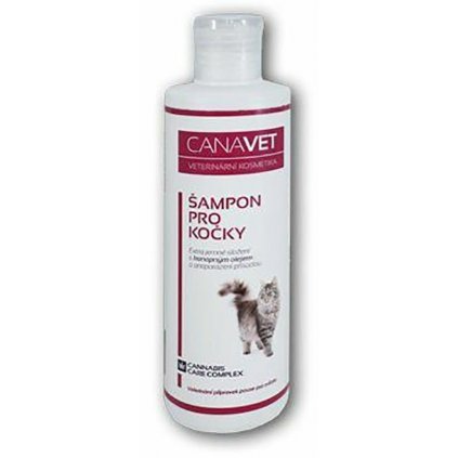 27267 canavet sampon pro kocky s antipar prisadou canabis cc 250ml