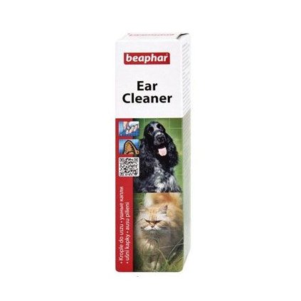 30105 1 beaphar usni kapky ear cleaner pes kocka 50ml