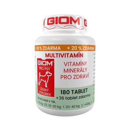 31425 1 giom pes multivitamin 180 tbl 20 zdarma