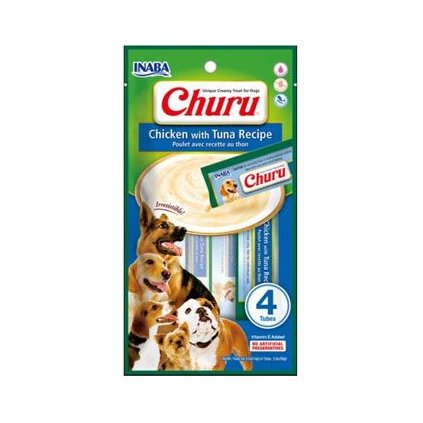 33975 churu dog chicken with tuna 4x14g