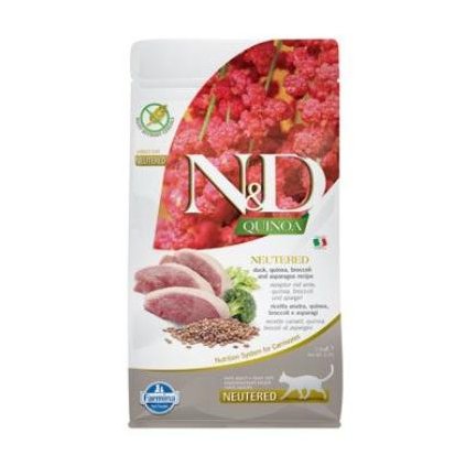 N&D Quinoa CAT Neutered Duck &Broccoli&Asparagus 1,5kg