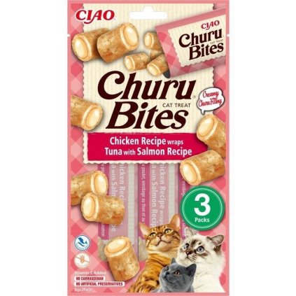 churu cat bites chicken wraps tuna salmon puree 3x10g ien483951