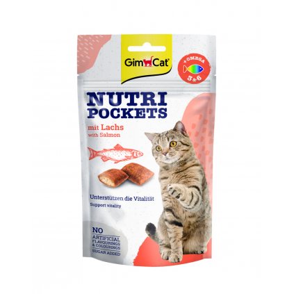 gimcat nutri pockets s lososem 60 g