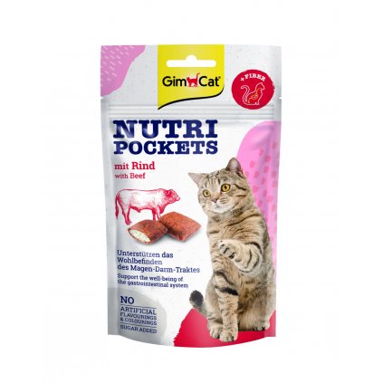 gimcat nutri pockets s hovezim 60 g