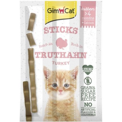 Gimcat Sticks Kitten krocan+calcium 3ks