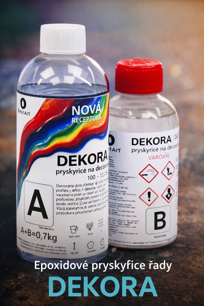 Epoxidové pryskyřice řady DEKORA