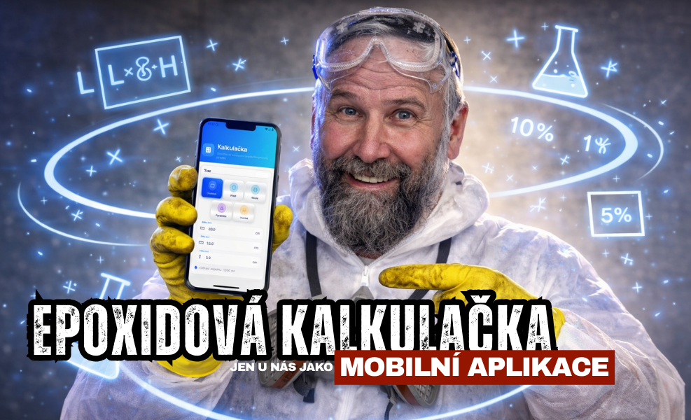 Epoxidová kalkulačka - mobilní aplikace
