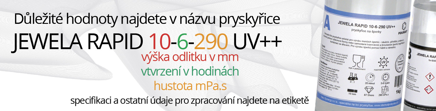 Přehled typů licích pryskyřic PourArt