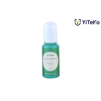 Tekutý pigment solid color YiTeKo Dark green 11 10ml