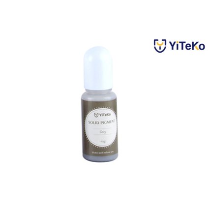 Tekutý pigment solid color YiTeKo Grey 18 10ml