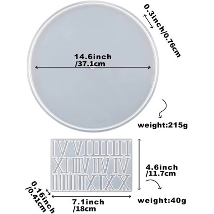 hodiny s čísly 350 mm