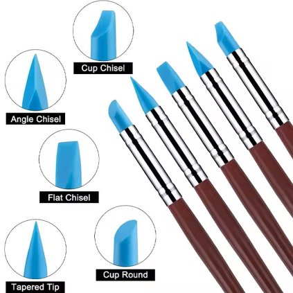 špachtle 5 ks hnědá 2