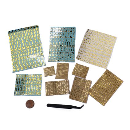 Self-Adhesive Letters - Gold