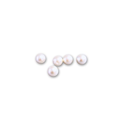Decorative beads - pearlescent white