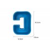 Silikonová forma X312-29 Velké 3D písmeno C 165x125mm
