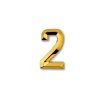 Gold self-adhesive profiled numbers 70 mm
