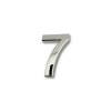 Silver adhesive numbers smooth 70 mm