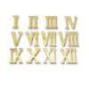numbers - plastic - mirror - gold - roman - self-adhesive 50mm