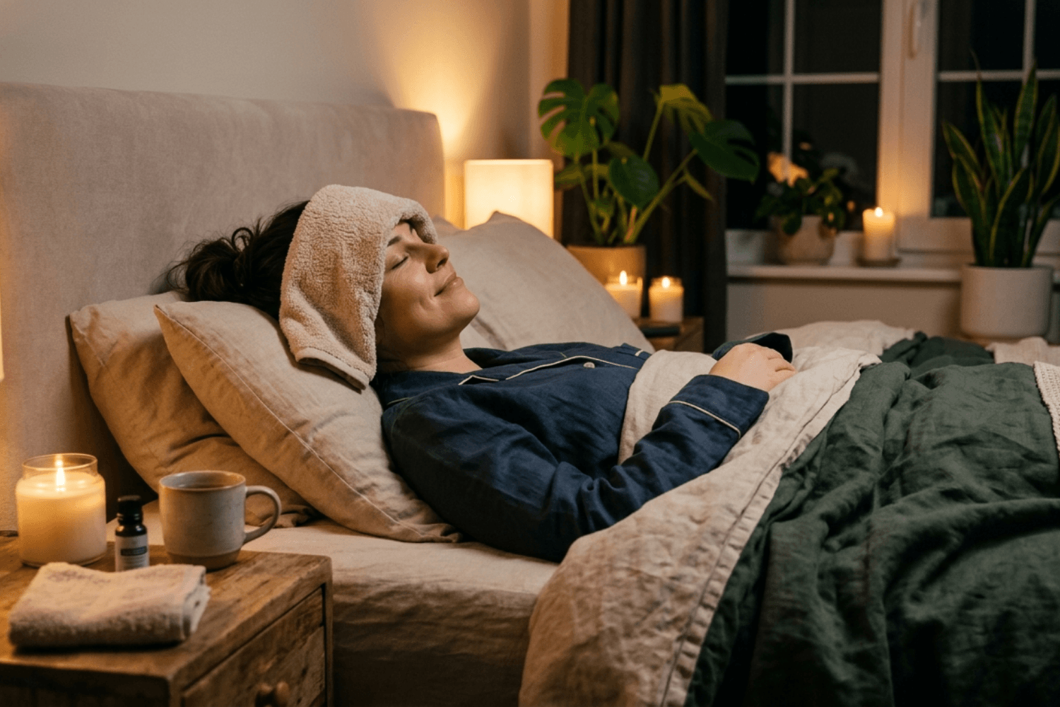 Jak szybciej zasnąć? Wypróbuj wieczorny okład z ciepłego ręcznika