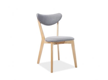 Szare krzesło drewniane RANDO