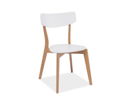 Białe krzesło drewniane MOSSO