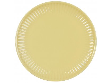 Żółty ceramiczny talerz MYNTE LEMONADE