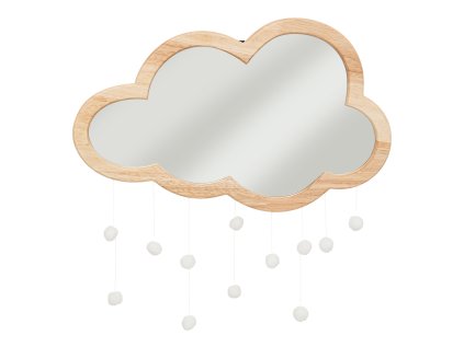 51895 drevene zrcadlo nuage ve tvaru oblacku