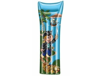 Stylové modré nafukovací lehátko PIRÁT 183x68 cm s motivem piráta