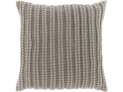 Šedý dekorační polštářek DOLF 45x45 cm pro moderní interiér
