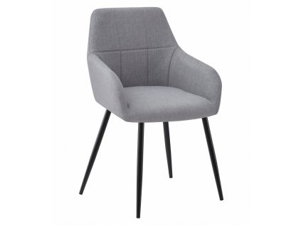 Světle šedé jídelní křeslo BENI s moderním designem