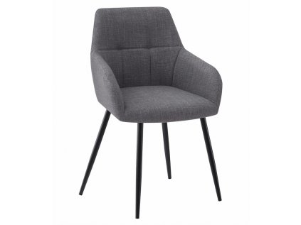 Tmavě šedé jídelní křeslo BENI s moderním designem